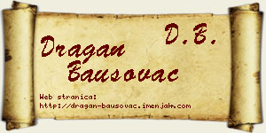 Dragan Bausovac vizit kartica